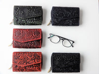 Bild in Galerie Ansicht laden, Vintage-Print Damen-Börse mit stabilem Metall-Reißverschluß - KüstenKlaus
