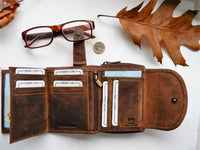 Bild in Galerie Ansicht laden, Hunter-Serie, Büffel-Leder Börse mit RFID-Schutz
