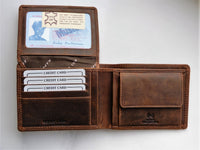 Bild in Galerie Ansicht laden, Hunter-Serie, Querformat Büffel-Leder Börse mit RFID-Schutz ohne Riegel
