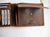 Bild in Galerie Ansicht laden, Hunter-Serie, Querformat Büffel-Leder Börse mit RFID-Schutz ohne Riegel
