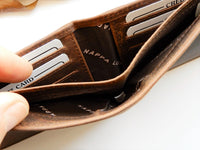 Bild in Galerie Ansicht laden, Hunter-Serie: Querformat Büffel-Leder Börse ohne Riegel mit RFID-Schutz
