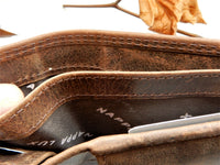 Bild in Galerie Ansicht laden, Hunter-Serie: Querformat Büffel-Leder Börse ohne Riegel mit RFID-Schutz
