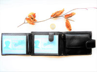 Bild in Galerie Ansicht laden, Querformat Kombi-Börse mit Außen-und Innenriegel, weiches Rind-Nappa
