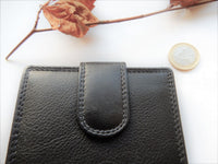 Bild in Galerie Ansicht laden, Querformat Kombi-Börse mit Außen-und Innenriegel, weiches Rind-Nappa
