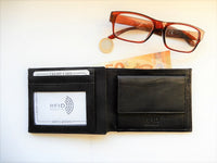 Bild in Galerie Ansicht laden, Querformat Kombi-Börse ohne Riegel, flach,  mit RFID-Schutz
