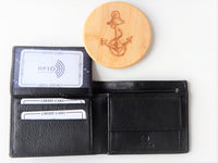 Bild in Galerie Ansicht laden, Querformat Börse mit Reißverschluß im Scheinfach RFID-Protect, flach - KüstenKlaus
