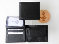 Bild in Galerie Ansicht laden, Querformat Börse mit Reißverschluß im Scheinfach RFID-Protect, flach - KüstenKlaus
