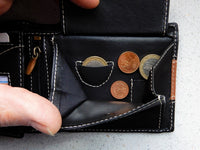 Bild in Galerie Ansicht laden, Gecko-Serie: Querformat-Börse mit Riegel in Soft-Leder RFID protect
