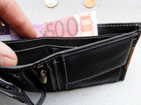 Bild in Galerie Ansicht laden, Gecko-Serie: Querformat-Börse mit Riegel in Soft-Leder RFID protect
