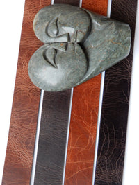 Bild in Galerie Ansicht laden, 4 cm breiter Koppelschloß Voll-Leder-Gürtel mit Narbung - KüstenKlaus
