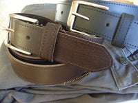 Bild in Galerie Ansicht laden, 3,5 cm Rinderledergürtel &quot;York&quot;
